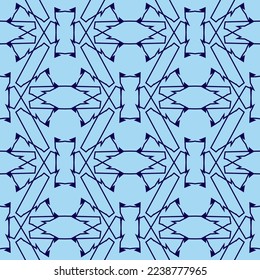 Patrón sin foco con ornamento geométrico. Hermosa ilustración abstracta.