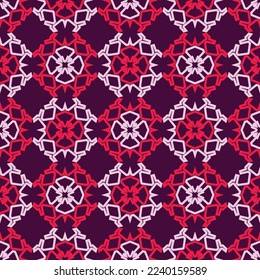 Patrón sin foco con ornamento geométrico. Hermosa ilustración abstracta.
