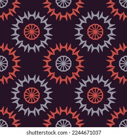 Seamless pattern with geometric ornament. Beautiful abstract illustration.