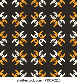 Seamless pattern with geometric ornament. Beautiful abstract illustration.