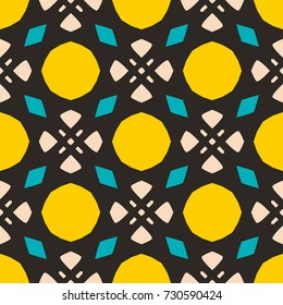 Seamless pattern with geometric ornament. Beautiful abstract artwork.