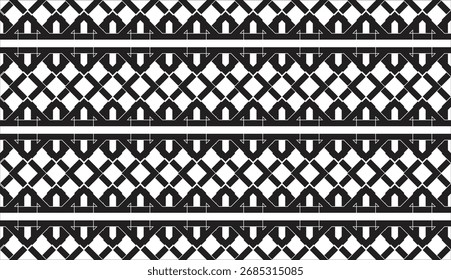 nahtloses Muster geometrische Ornament Dekoration Design einzelne Hintergrund.eps