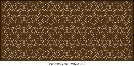 seamless pattern of geometric ornament decorations design