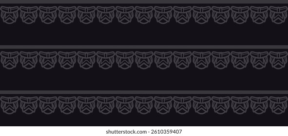 Seamless pattern geometric ornament decorations design vector