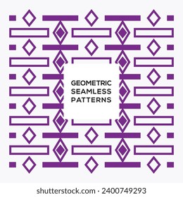 Seamless Pattern Geometric Ornament Design Background