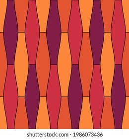 Patrón sin foco. Ornamento geométrico. La ornamentación oriental tradicional. Formas hexágonas repetidas. Papel pintado de mosaico antiguo. Motif de mosaicos. Papel digital étnico. Impresión textil. Vector.