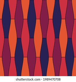 Seamless pattern. Geometric ornament. Oriental traditional ornamentation. Repeated hexagon shapes. Ancient mosaic wallpaper. Tiles motif. Ethnic digital paper. Textile print. Vector art.