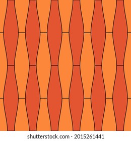 Seamless pattern. Geometric ornament. Oriental traditional ornamentation. Repeated hexagon shapes. Ancient mosaic wallpaper. Tiles motif. Ethnic digital paper. Textile backdrop. Vector art.