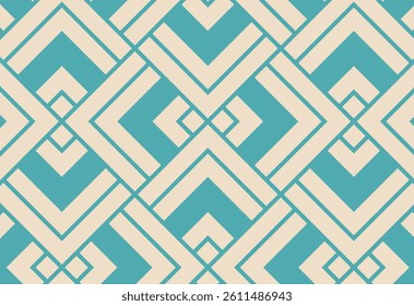 Seamless pattern with geometric ornament. Repeating abstract background.