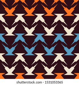 Seamless pattern with geometric ornament. Stylish abstract illustration.