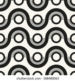 Seamless pattern. Geometric ornament. Stylish background. Vector repeating texture.