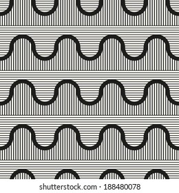 Seamless pattern. Geometric ornament. Stylish background. Vector repeating texture.
