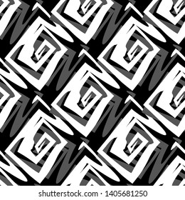 Seamless pattern with geometric patterns. Abstraction. Squares