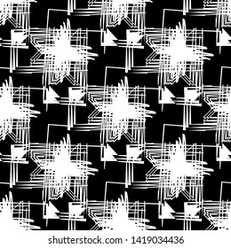 Seamless pattern with geometric patterns. Abstraction