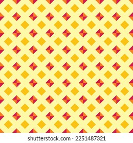 Seamless pattern geometric pyramid yellow red orange