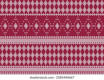 seamless pattern geometric red background diamond ring