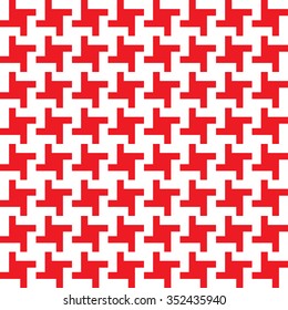 seamless pattern geometric red and black background, vector illustration