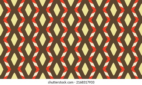 Seamless pattern geometric.  Retro fabric texture wallpaper.  Color mosaic shapes background.  Seamless vector pattern. 