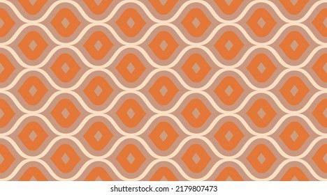 Seamless pattern geometric.  Retro fabric texture wallpaper.  Color mosaic shapes background.  Seamless vector pattern. 