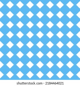 Seamless pattern geometric rhombus square on blue background for textile design