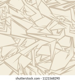 Seamless pattern with geometric safari abstract texture. Modern stylish chaotic background. Vector illustration.