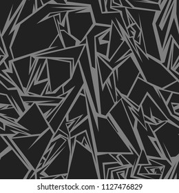 Seamless pattern with geometric safari abstract texture. Modern stylish chaotic background. Vector illustration.