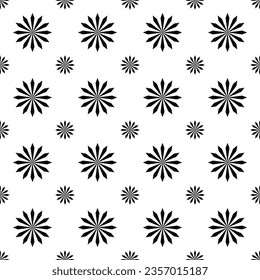 Seamless pattern geometric shape design of abstract texture background in black and white illustration