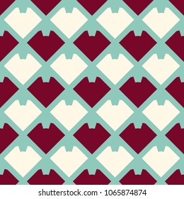 Seamless pattern with geometric shapes.