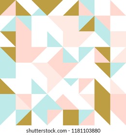 Seamless pattern of geometric shapes.