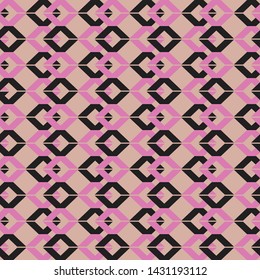 Seamless pattern of geometric shapes
