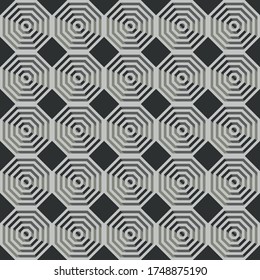 Seamless Pattern of geometric shapes