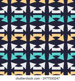 Seamless pattern with geometric shapes.