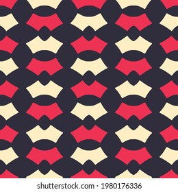 Seamless pattern with geometric shapes.