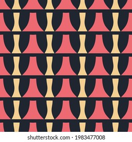 Seamless pattern with geometric shapes.