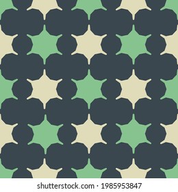 Seamless pattern with geometric shapes.