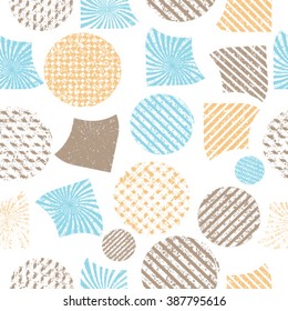 seamless pattern with geometric shapes.