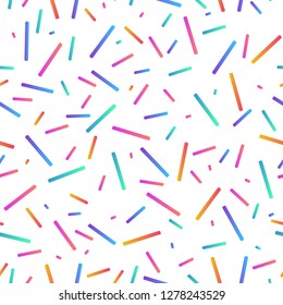 Seamless Pattern with geometric shapes. 80s Style Abstract Vecto
