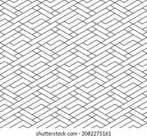 Seamless pattern with geometric shapes. Abstract embroidery background. Monochrome mosaic. Digital paper, web-design, textile press, background. Vector graphic.