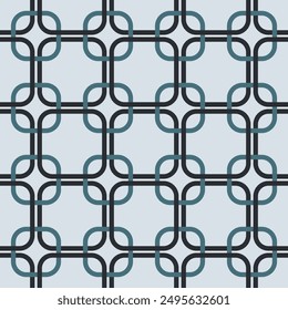 Seamless pattern with geometric shapes. Abstract drawing in the form of squares and lines. Vector illustration. 