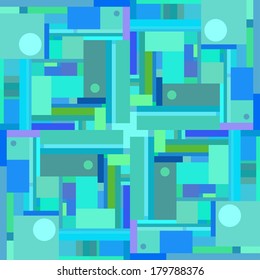 Seamless pattern of geometric shapes. Geometric background. Vector. 