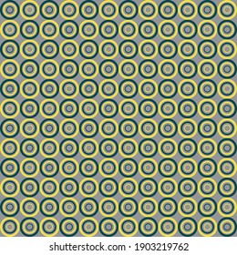 Seamless pattern of geometric shapes background with 2021 year trendy yellow and gray colors. Flat design. Vector illustration