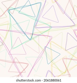 Seamless pattern of geometric shapes for banners, covers, textures, textiles and simple backgrounds in a minimalist style. Flat design.