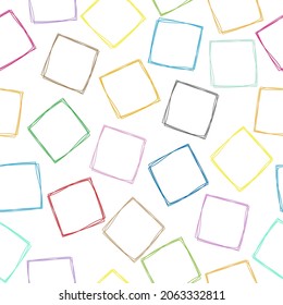 Seamless pattern of geometric shapes for banners, covers, textures, textiles and simple backgrounds in a minimalist style. Flat design.