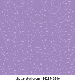 Seamless pattern of geometric shapes. Childhood pattern with simple geometric shapes. Background of the figures.
