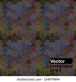 Seamless pattern of geometric shapes. Colorful mosaic backdrop. 