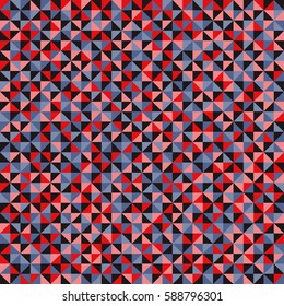 Patrón de formas geométricas sin foco. Fondo de mosaico colorido. Fondo vectorial geométrico. Patrón de triángulo colorido.  