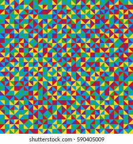 Patrón de formas geométricas sin foco. Fondo de mosaico colorido. Fondo vectorial geométrico. Patrón de triángulo colorido.
