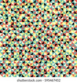 Patrón de formas geométricas sin foco. Fondo de mosaico colorido. Fondo vectorial geométrico. Patrón de triángulo colorido.  