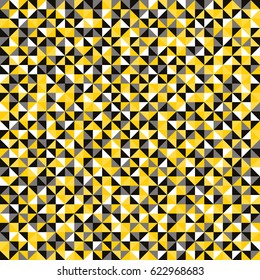 Seamless pattern of geometric shapes. Colorful mosaic backdrop. Geometric vector background. Colorful triangle pattern. 
