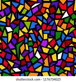 seamless pattern geometric shapes  colourful
